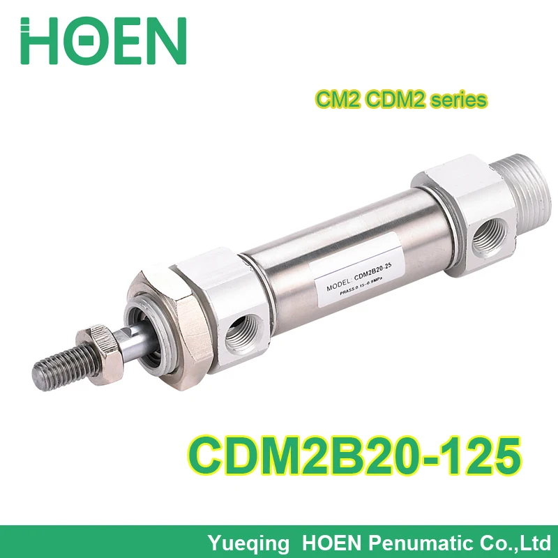 

CDM2B20-125 SMC type cylinder CM2 CDM2 series 20mm Bore 125m Stroke Mini Pneumatic Air Cylinders 20-125mm with high quality