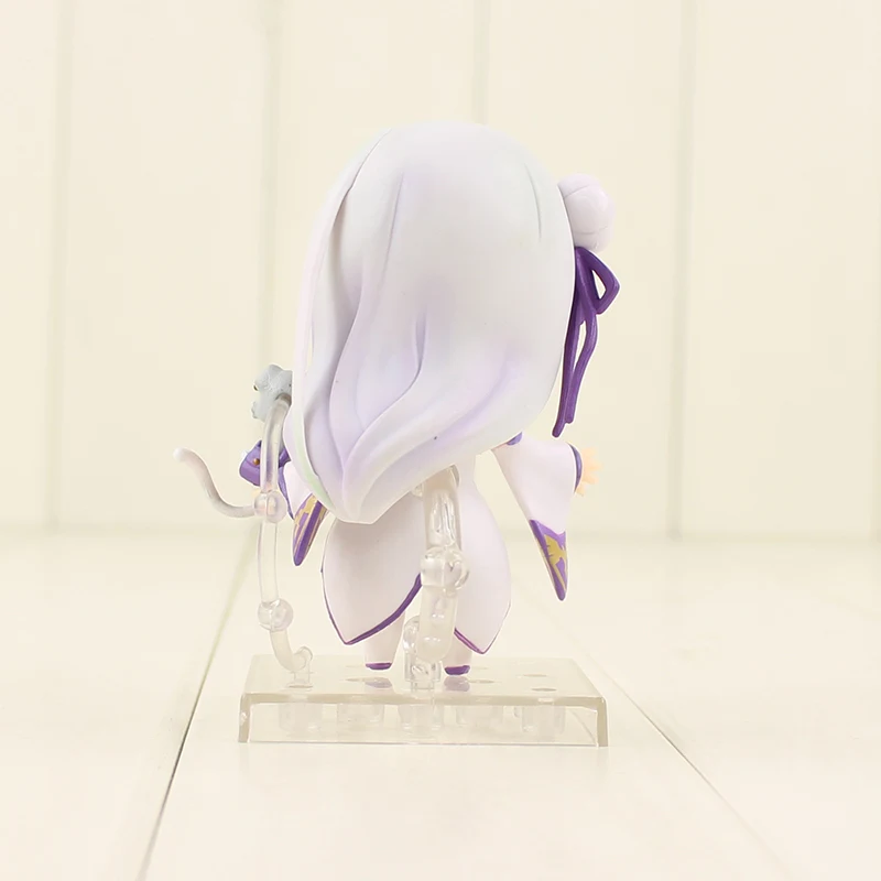 10 см аниме Re: жизнь в другом мире от Zero Emilia фигурка Nendoroid 751 Q версия ПВХ фигурка Коллекция Модель игрушки