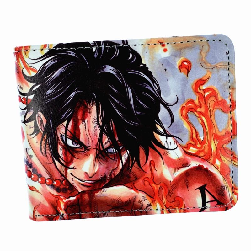 Новое поступление цельный кошелек Ace /Luffy карман для монет короткий