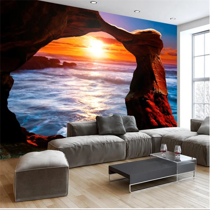 3D стереоскопические фотообои beibehang с имитацией драгоценного камня | Обустройство