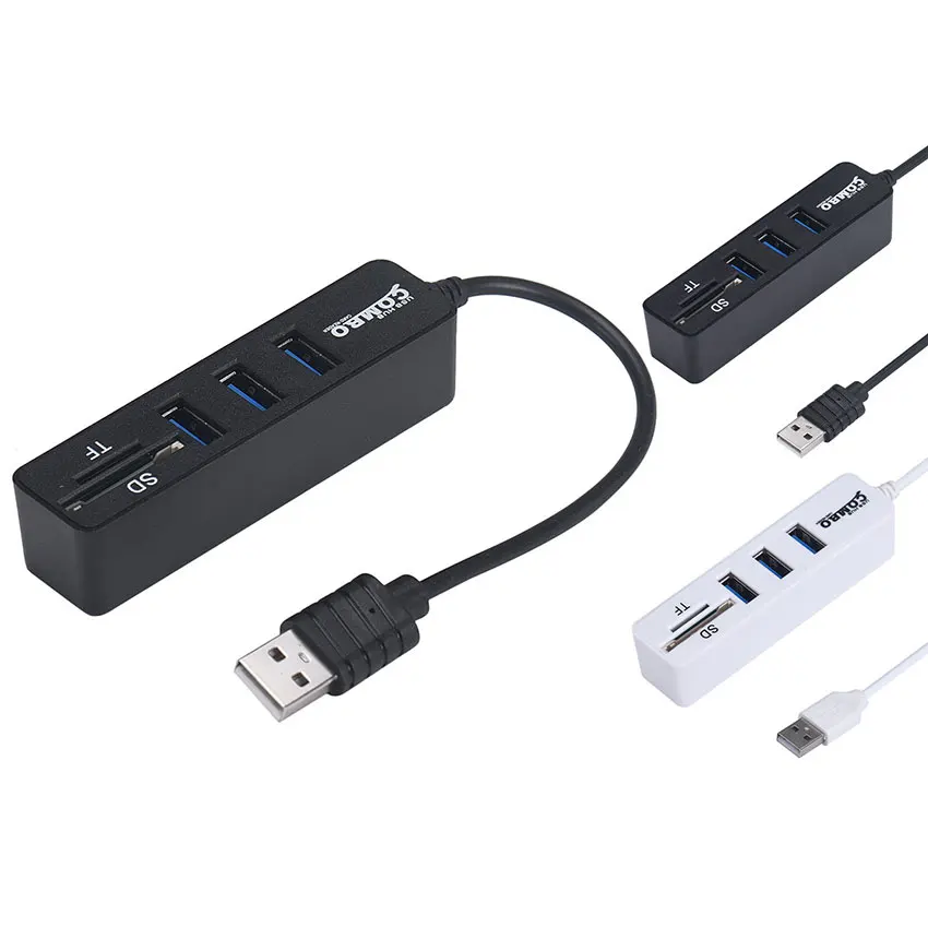 2 в 1 комбинированный Супер Скоростной Usb 0 3 Портовый разветвитель Hub + кардридер