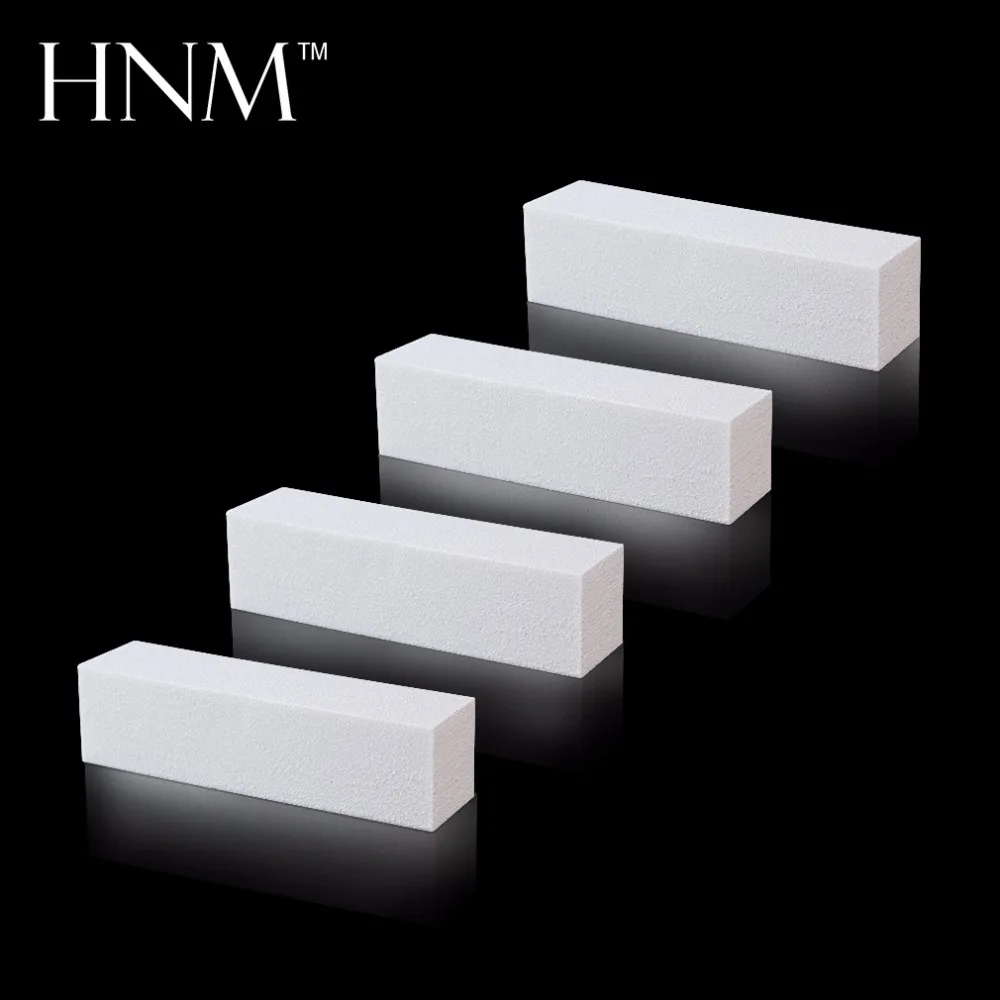 HNM 4 шт Белая форма пилка для ногтей УФ гель инструменты маникюра педикюра
