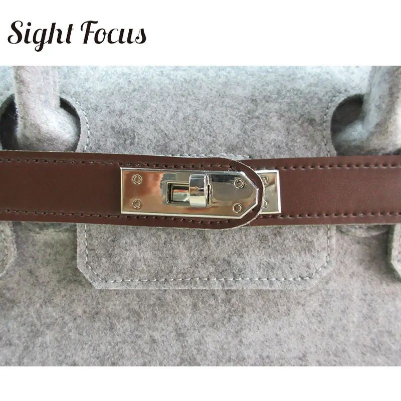 Дизайнерская брендовая сумка Sight Focus фетровая Сумка тоут деловые однотонные