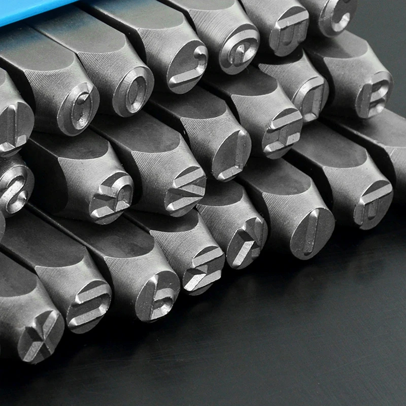 9PC Set Digital Steel Code Stamp Punch Dies Hand Knock Embossing Tools Metal Marker Cold Press Mold Numbers Figures From 0 to 8 - купить по