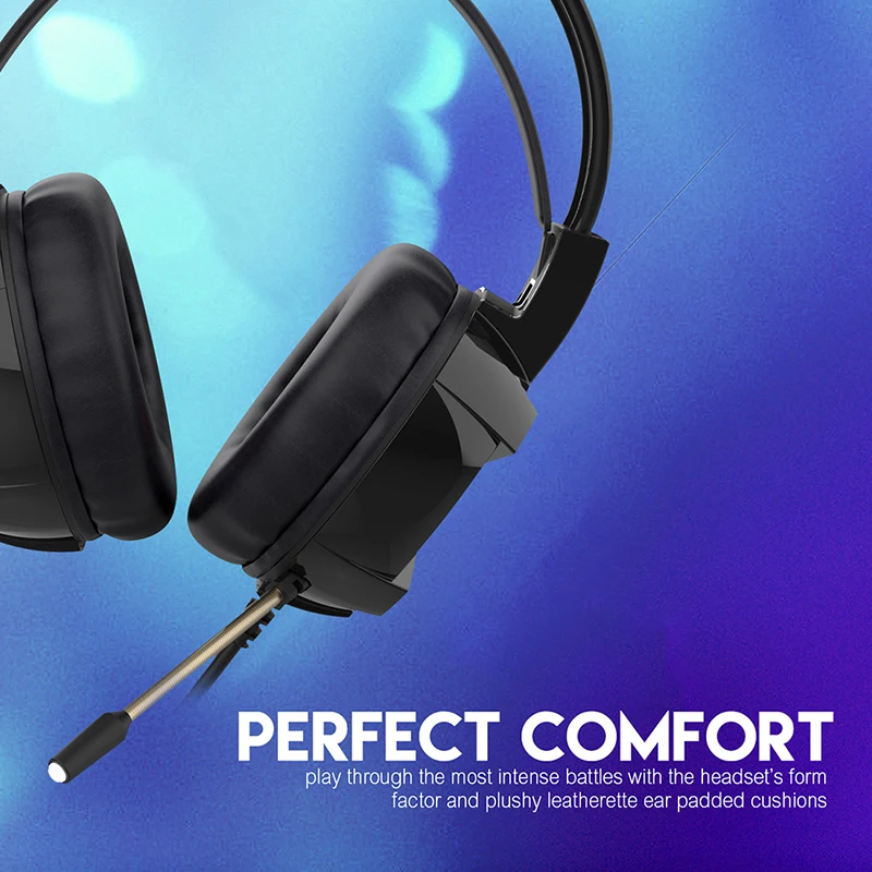 Fantech HG19 Стерео Игровые наушники с микрофоном светодиодный свет для компьютерных ПК Игр проводные наушники бас USB игровая гарнитура для PS4