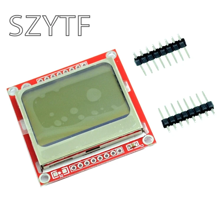Высокое качество 84x48 84x84 ЖК модуль красная подсветка адаптер PCB для Nokia 5110|lcd module|lcd