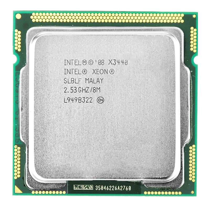Процессор Intel Xeon X3440 процессор Xeon X3440(8 Мб кэш, 2,53 ГГц) LGA1156 настольный процессор