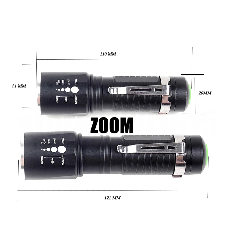 Мощный светодиодный фонарик Z40 XM L T6 3800 лм алюминиевый водонепроницаемый