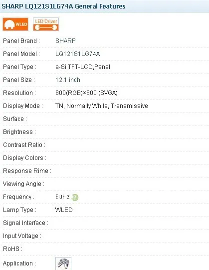 LQ121S1LG74 LQ121S1LG74A 800*600 3 5 дюймовый промышленный ЖК дисплей новый и яркий