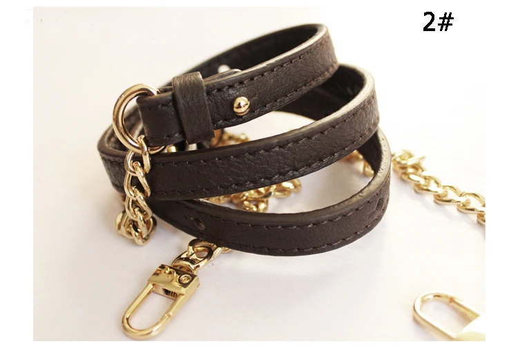 Роскошные пояса из натуральной кожи+ цепи сумка Strap95-123CM регулируемый ремешок через плечо Замена интимные аксессуары
