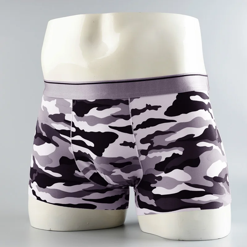 

Sexy Men Boxer Soft ice Silk Underwear Male Comfortable Solid Panties Underpants Cueca Boxershorts Homme U Convex Pouch for Gay