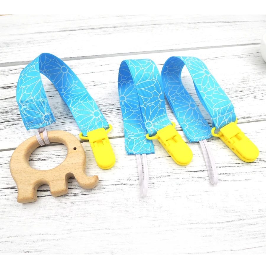 Красочная Ткань baby paci цепь лента кольцо для соски держатель мятный ребенок синий розовый Геометрическая Заколка-краб с принтом