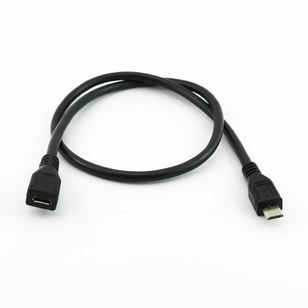 

1 шт. Micro USB 5-контактный разъем для Micro Female Зарядный Кабель-адаптер для передачи данных 50 см