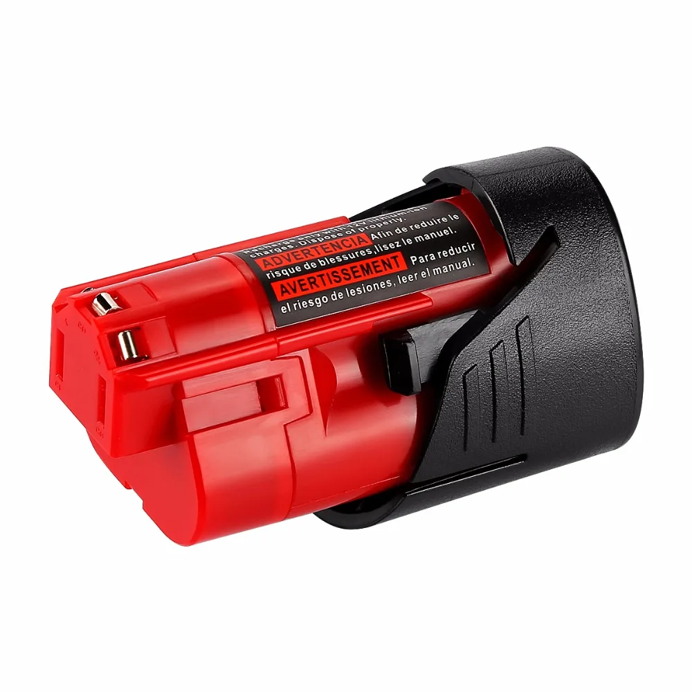 Литий ионный аккумулятор для электроинструментов 2000 мАч 12 В Milwaukee 48 11 2401 2402 2411 M12 XC