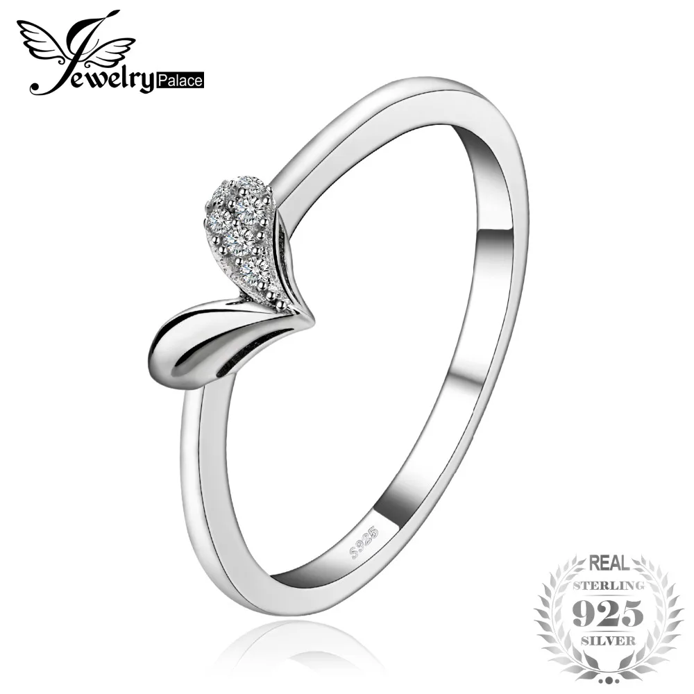 JewelryPalace сердечка фианитами кольцо стерлингового серебра 925 Обручальное best