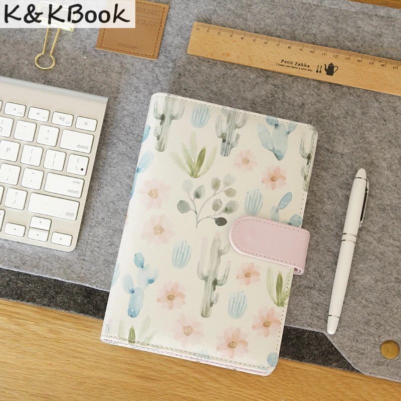 K & KBOOK KK008 креативный кожаный ноутбук A5 A6 свободный лист блокнот на спирали