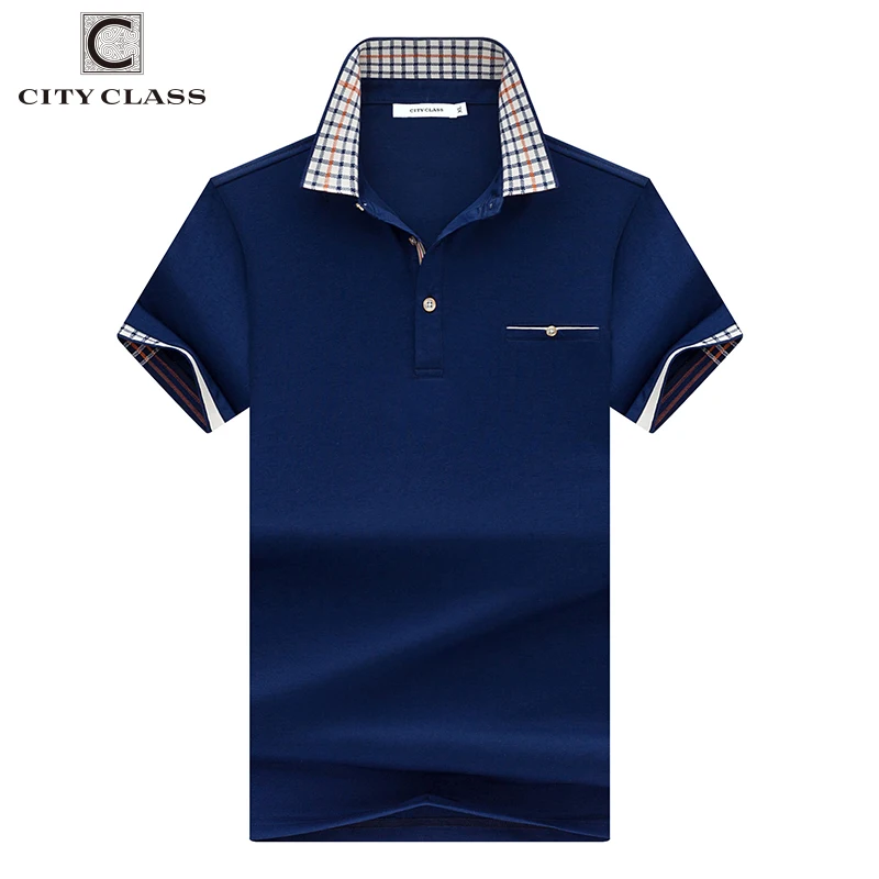 City class новая мужская polo рубашки двойной цвет пике ткань с коротким рукавом