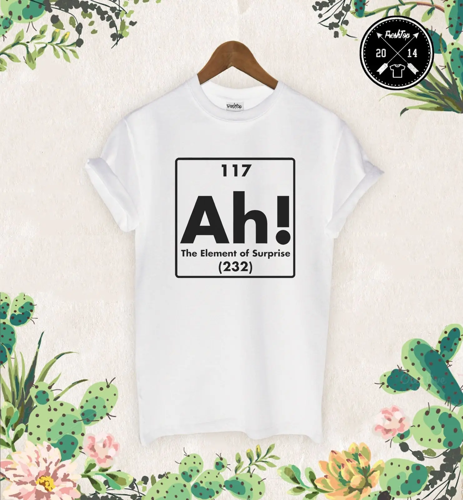 AH The Element of SurpriseT рубашка Bazinga Science Bitch Big Bang Theory Geek Бесплатная доставка Harajuku топы