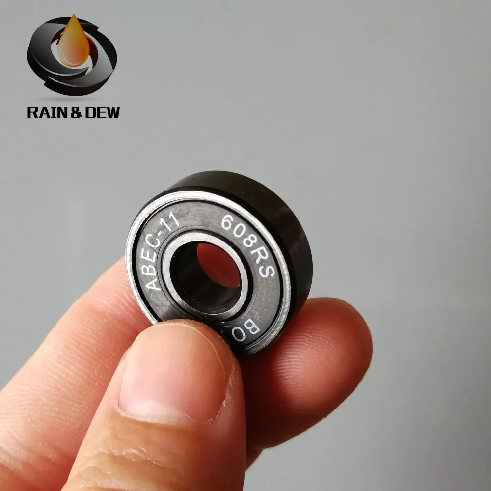 10 шт. 608RS ABEC 11 супер скейтборд подшипники 8X22X7mm одна сторона закрыта сторона|Валы| |