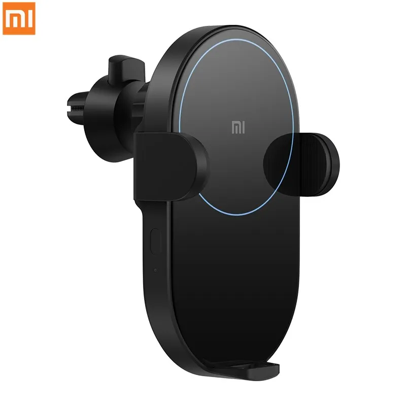 

Предпродажа Оригинальное беспроводное автомобильное зарядное устройство Xiaomi 20 Вт макс электрическое автоматическое зажим 2.5D стекло Кольц...