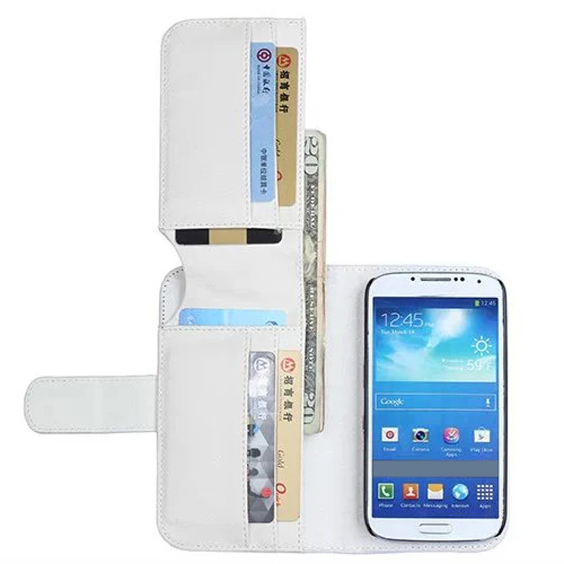 Чехол книжка из искусственной кожи в стиле ретро для Samsung Galaxy S4 i9500 SIV с подставкой