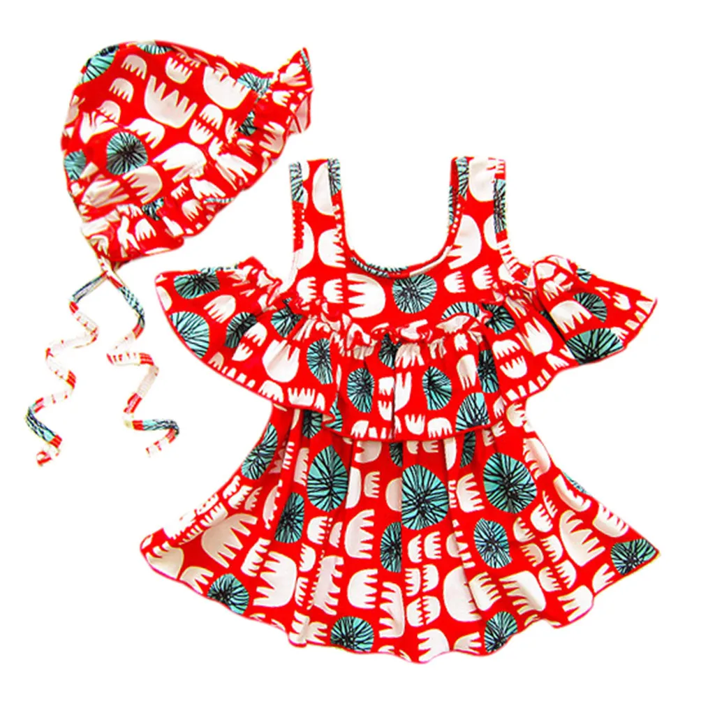 SAGACE/комплект бикини с рюшами для маленьких девочек комплекты купальных костюмов