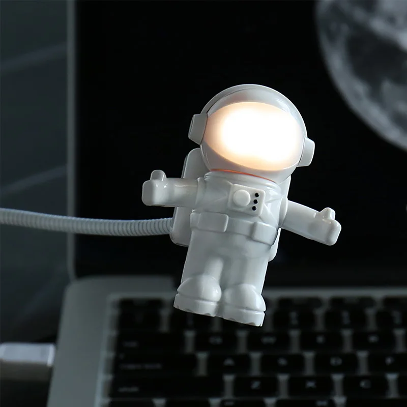 Spaceman светодиодный USB свет гибкая Чтение Настольная лампа для чтения астронавт