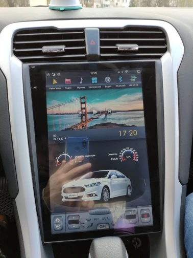 12," чистый Android 8,1 4+ 64G Автомобильный без dvd-плеера gps навигация для Ford Mondeo Fusion MK5 2013+ стерео Авто Блок Мультимедиа Радио