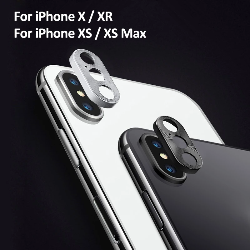 Для iPhone XS MAX защитное кольцо для объектива камеры алюминиевое покрытие X XR Max чехол