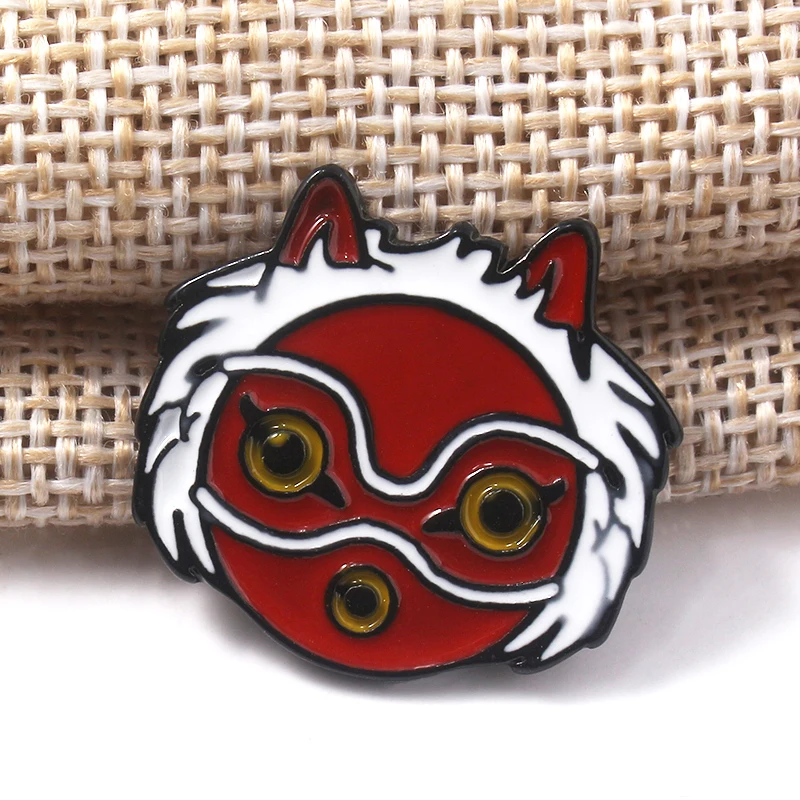 SG Принцесса Мононоке Броши заколки Mononoke Hime эльф дерево эльфы духи Кодама эмаль
