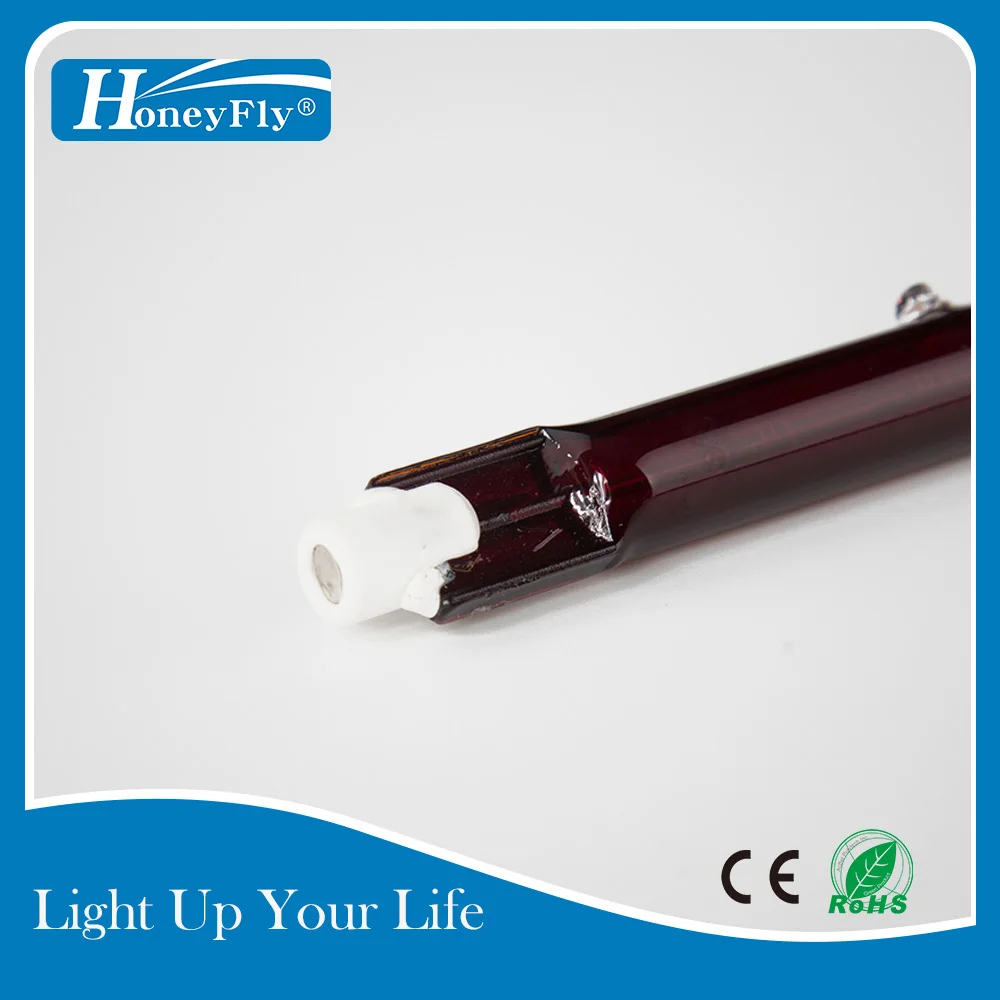 

HoneyFly5pcs J118 Infrared Heater Tube150W 160W 300W 500W 110V/220V 118mm Ruby Single Spiral Halogen Lamp Heating Drying Quartz