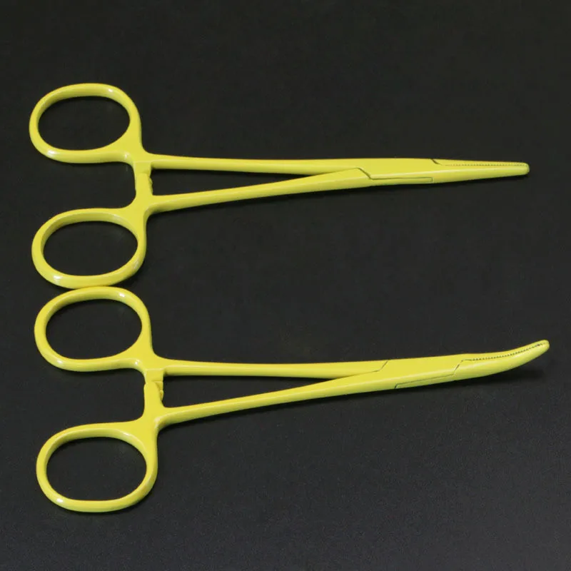 Хирургические ножницы 2 шт./лот прямые и изогнутые для травм гемостат щипцы