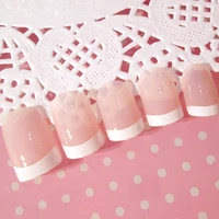 2016 sale direct selling french style office false nail art tipsfake nails decoration patch contains no glue