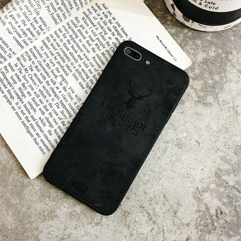 Роскошный женский чехол для iphone 7plus 8 plus x xr xs с оленем силиконовый iPhone 6 s Fundas Coque Capas