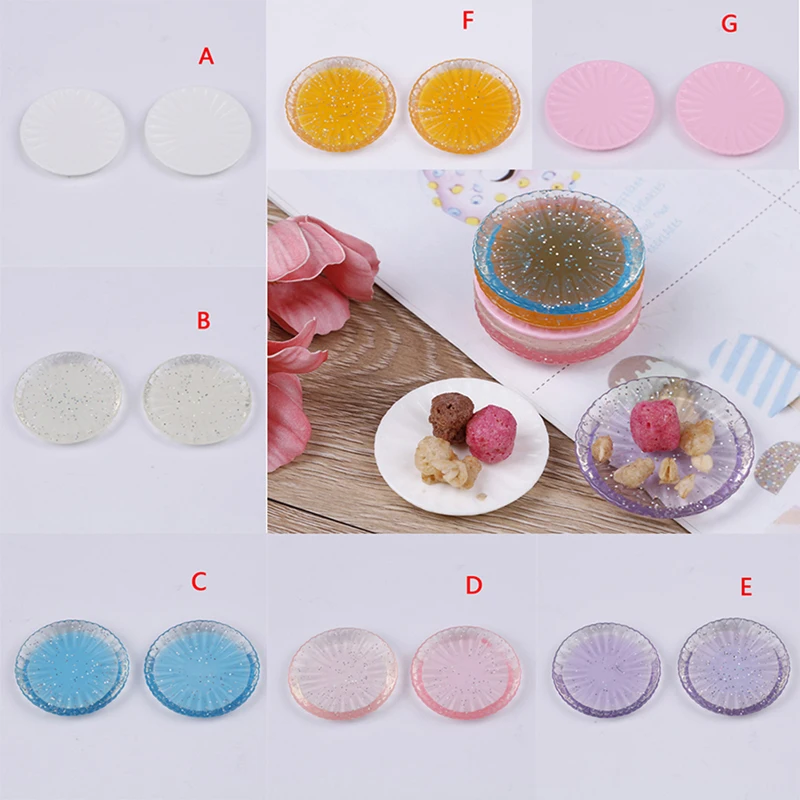 2 шт. лотки для кукольного домика тарелки прочные мини блюда посуда миниатюрные