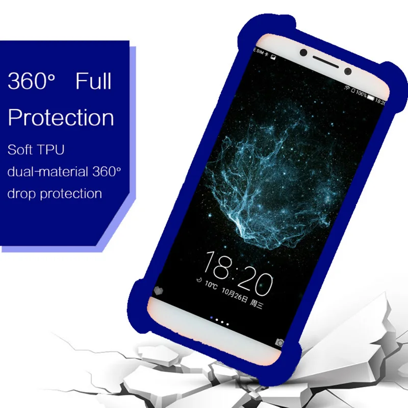 Силиконовый чехол для Explay Atom 4 ''/Rio play 5'' с ремешком tornado 5 ''/Vega 7''