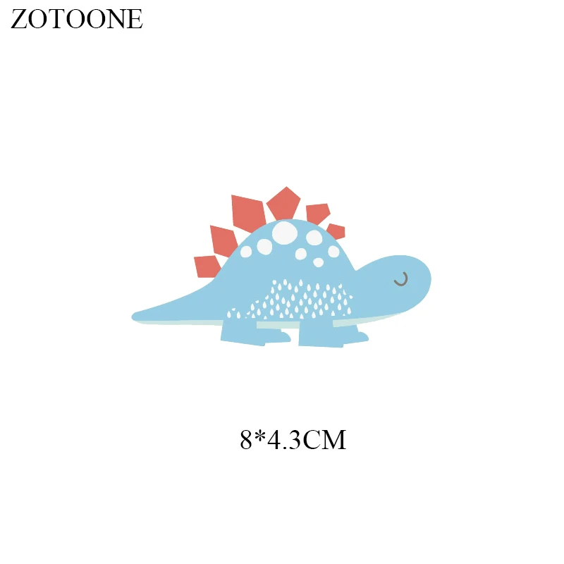 ZOTOONE 5 стилей мультфильм Динозавр патч утюжок на переводной DIY аксессуар