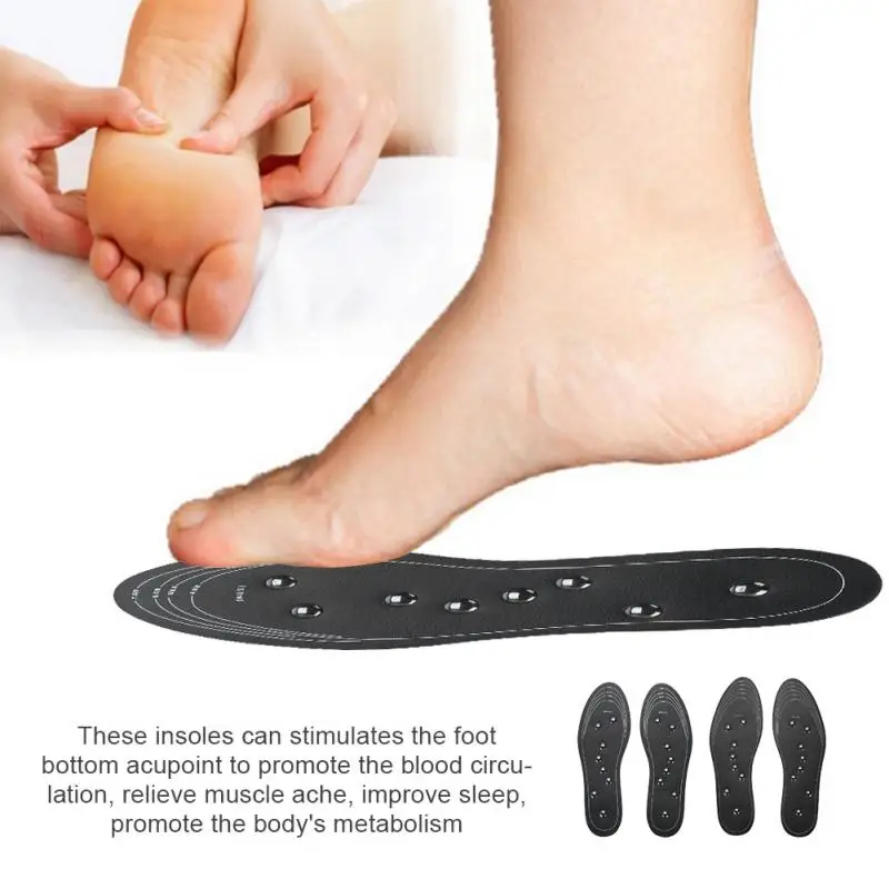 Стельки для акупрессуры унисекс 1 пара удобные массажные подушечки ног ухода за