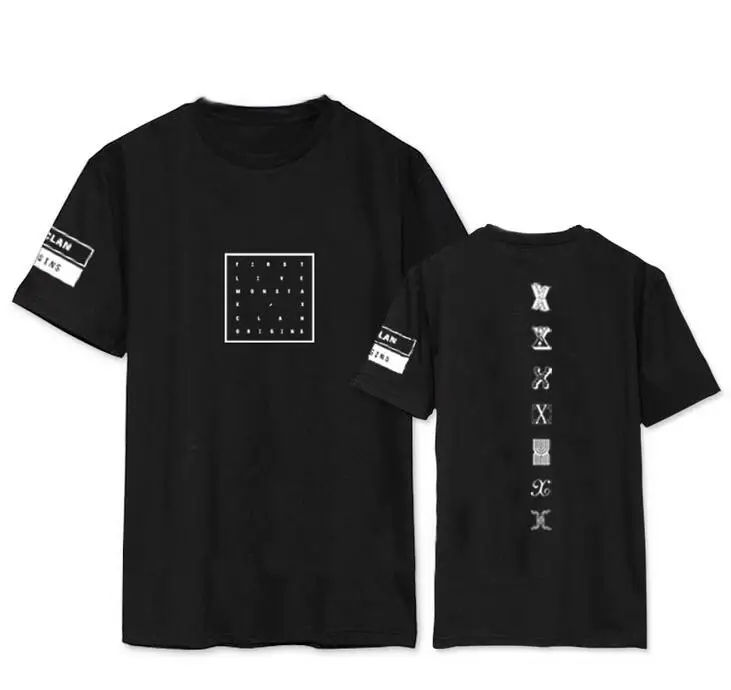 Футболка с круглым вырезом и коротким рукавом Kpop monsta x | Женская одежда