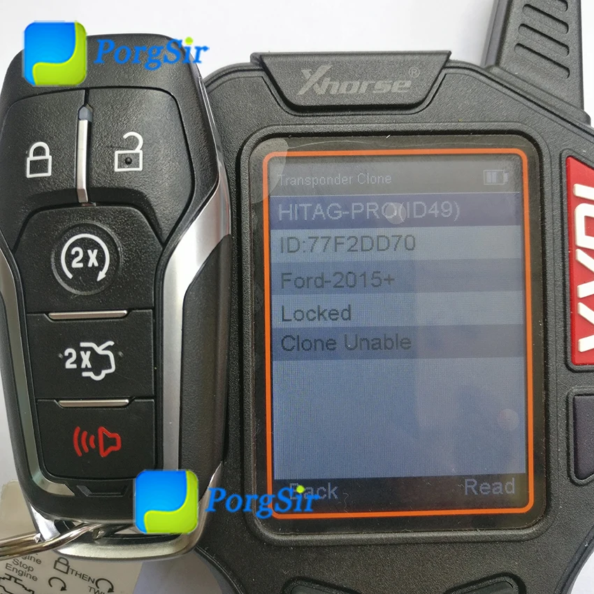 Натуральная 902 мГц 5 кнопок смарт близость Keyless Go удаленного Управление ключ с Hitag