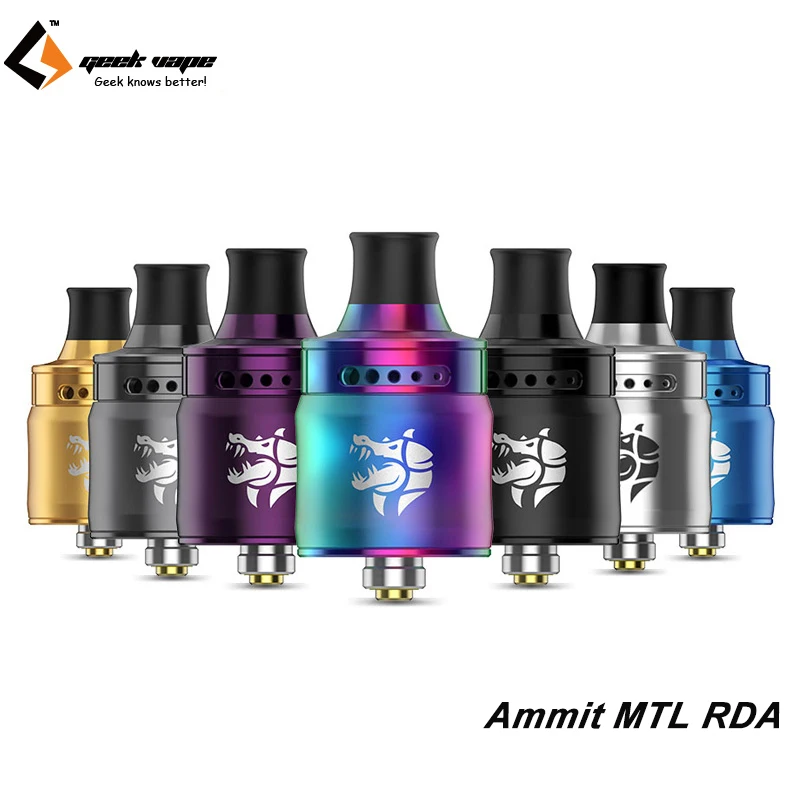 Оригинальный Geekvape Ammit MTL RDA перестраиваемый атомайзер с герметичным дизайном