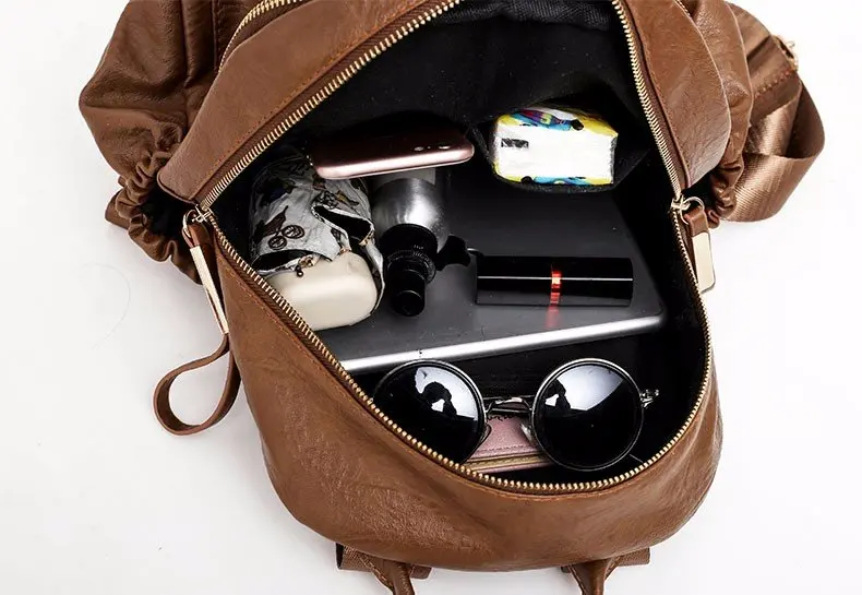 Женский рюкзак, высокое качество, рюкзак из искусственной кожи, Mochila Escolar, винтажные сумки, рюкзаки, модный рюкзак