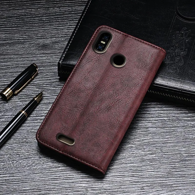 Чехол-накладка Ulefone S9 Pro чехол Роскошный чехол-книжка из искусственной кожи для