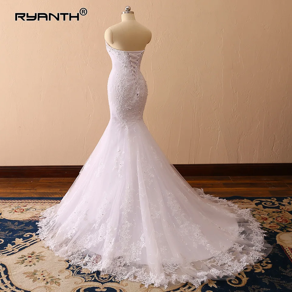 Блестящее платье De Mariage роскошное кружевное свадебное платье русалки Vestido De Noiva дешевые сексуальные винтажные Свадебные платья для любимой