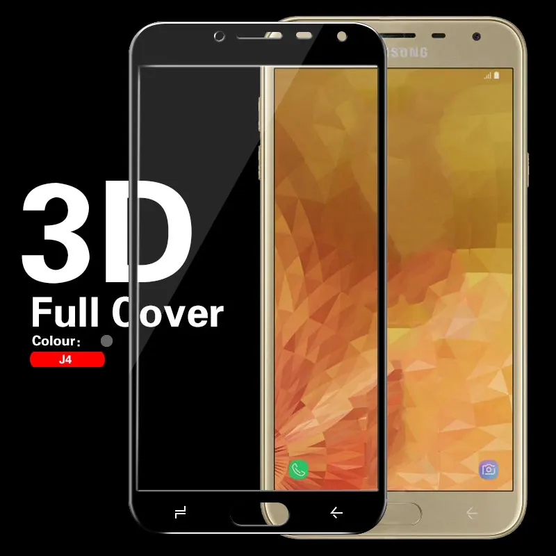 Красочные рамки 3D для защиты от солнца стеклянная пленка Samsung Galaxy J4 + плюс J4Plus J6