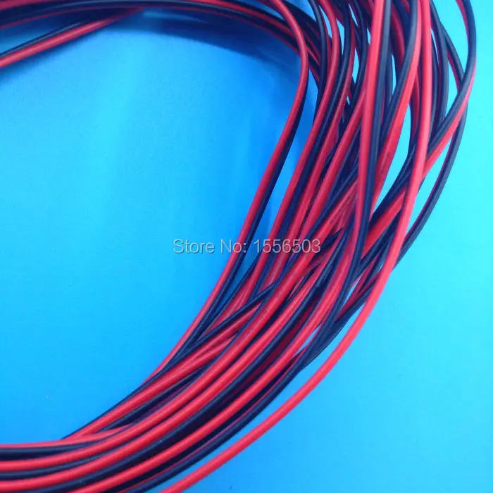 2-контактный изолированный ПВХ-кабель красный черный провод 2468 22AWG 10 м 50 100