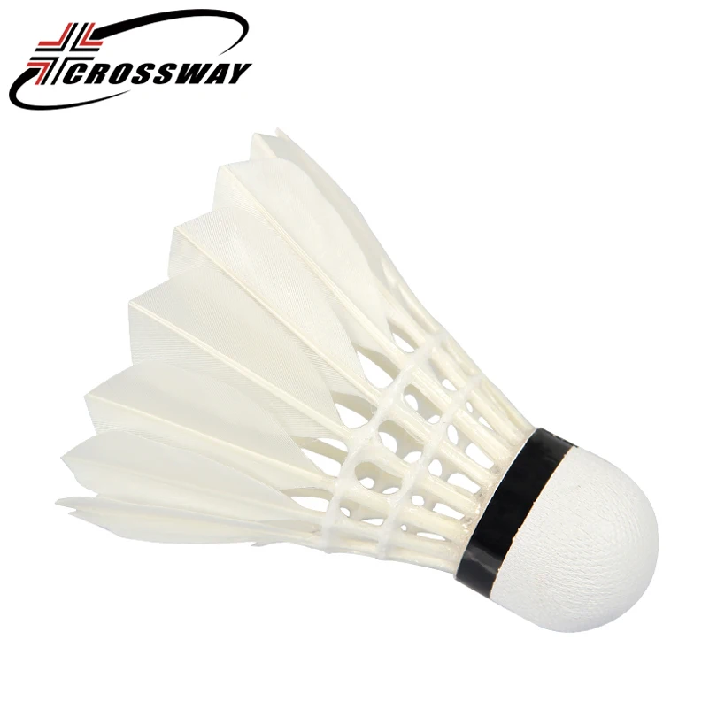 CROSSWAY 12pcs Badminton Shuttlecocks Ball Game Sport Entertainment durable duck feathers good elasticity Balls can | Спорт и