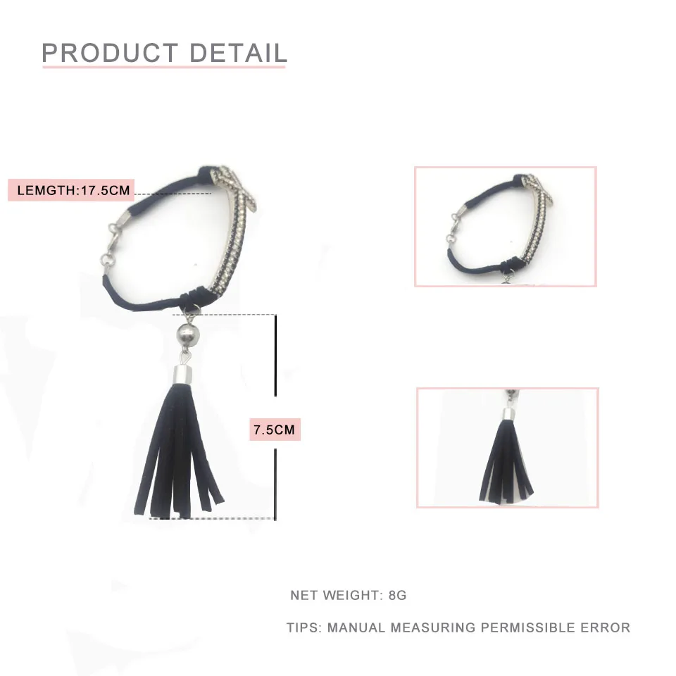 Dandie Fashion Cross Fringed Bracelet With For Women Jesus Christian Religious | Украшения и аксессуары