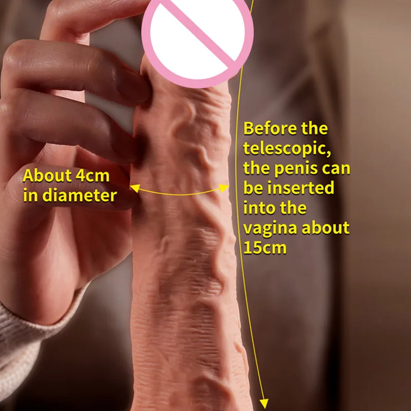 Skin Feeling Electric Telescopic Realistic Penis Super Huge Big Dildo With Suction Cup Sex Toys for Woman Masturbation Cock | Красота и