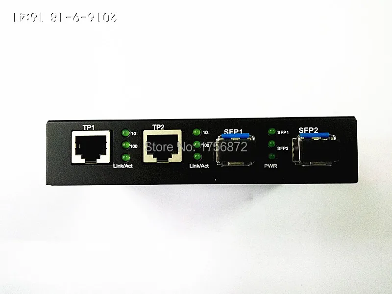 Ethernet коммутатор 2F2E гигабитный 1 шт. 10/100/1000 Base-T до 1000 Base-X 2 волоконных порта 2x1000m RJ45